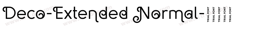 Deco-Extended Normal字体转换